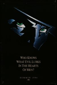 2g882 SHADOW teaser 1sh '94 Alec Baldwin knows what evil lurks in the hearts of men!