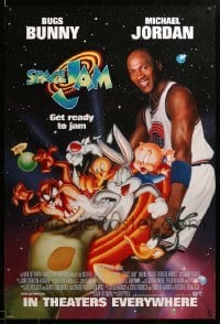 2g900 SPACE JAM int'l 1sh '96 Michael Jordan & Bugs Bunny with cast in outer space!