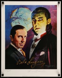 2g043 BASIL GOGOS signed #254/2500 16x20 art print '95 by the artist, art of Bela Lugosi, Dracula!