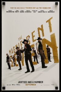 2g160 MAGNIFICENT SEVEN mini poster '16 Antoine Fuqua remake, Washington, Pratt and more!
