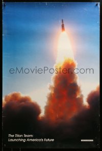 2g410 NASA 24x36 special '90s space exploration agency, Titan rocket blasting off!