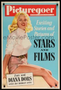 2g419 PICTUREGOER 20x30 English special '50s great art of sexy Diana Dors!