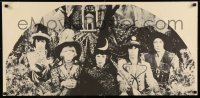 2g140 ROLLING STONES 23x38 music poster '60s great image wearing wild fantasy costumes!