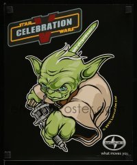 2g438 STAR WARS CELEBRATION V 12x14 special '10 Toyota Scion, completely different art of Yoda!