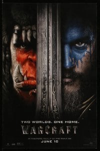 2g166 WARCRAFT mini poster '16 Travis Fimmel, Clancy Brown, two worlds, one home!