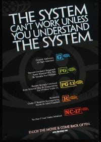 2g950 SYSTEM CAN'T WORK UNLESS YOU UNDERSTAND THE SYSTEM 1sh '00 MPAA rating guide!