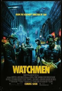 2g990 WATCHMEN int'l advance DS 1sh '09 coming soon style, Snyder, Crudup, Jackie Earle Haley!