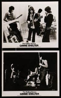 2h896 GIMME SHELTER 2 8x10 stills '71 cool image of the Rolling Stones rehearsing and on stage!