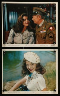 2h247 TAKE THE HIGH GROUND 2 color 8x10 stills '53 Korean War, pretty Elaine Stewart and Widmark!