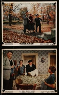 2h249 TROUBLE WITH HARRY 2 color 8x10 stills '55 Alfred Hitchcock, Gwenn, Forsythe & MacLaine!