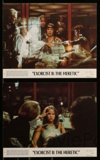 2h073 EXORCIST II: THE HERETIC 8 8x10 mini LCs '77 Linda Blair, Boorman's sequel to Friedkin movie!