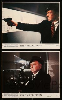 2h077 FIRST DEADLY SIN 8 8x10 mini LCs '80 Frank Sinatra's final role, Faye Dunaway, James Whitmore
