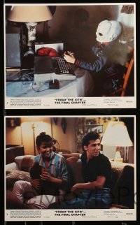 2h078 FRIDAY THE 13th - THE FINAL CHAPTER 8 8x10 mini LCs '84 slasher sequel, young Corey Feldman!