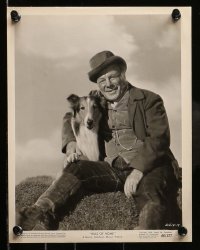 2h618 HILLS OF HOME 5 8x10 stills '48 wonderful portraits of Lassie the dog & Edmund Gwenn!