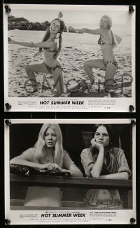 2h312 HOT SUMMER WEEK 14 8x10 stills '72 girls alone on vacation with a murderous hitchhiker!
