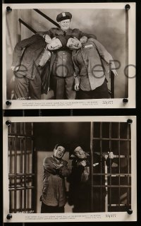 2h776 JAIL BUSTERS 3 8x10 stills '55 Bowery Boys in jail, wacky Leo Gorcey, Huntz Hall!