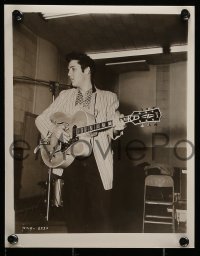 2h680 JAILHOUSE ROCK 4 8x10 stills '57 candid images of Elvis playing instruments + w/wallaby!