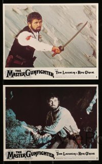 2h096 MASTER GUNFIGHTER 8 8x10 mini LCs '75 Tom Laughlin, Ron O'Neal, sword-fighting cowboy western