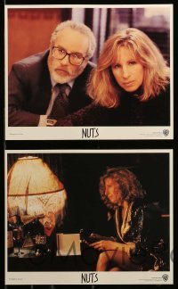 2h105 NUTS 8 8x10 mini LCs '87 is Barbra Streisand a murderer or is she crazy!