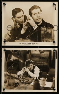 2h820 STORY OF ALEXANDER GRAHAM BELL 3 8x10 stills '39 Don Ameche in the title role, Henry Fonda!