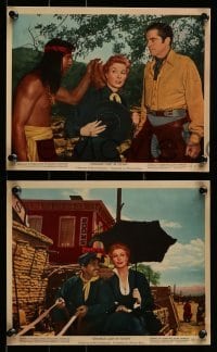 2h203 STRANGE LADY IN TOWN 4 color 8x10 stills '55 Greer Garson, Dana Andrews, Mervyn LeRoy!