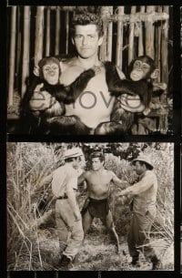 2h412 TARZAN'S HIDDEN JUNGLE 9 7.5x9.5 stills '55 cool images of Gordon Scott as Tarzan!