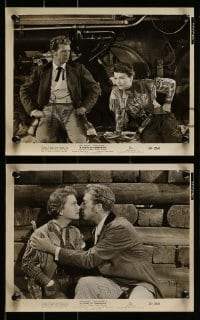 2h710 TICKET TO TOMAHAWK 4 8x10 stills '50 Dan Dailey & Anne Baxter in a heap big funny picture!