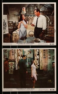 2h173 WORLD OF SUZIE WONG 6 color 8x10 stills '60 William Holden, first man that Nancy Kwan loved!