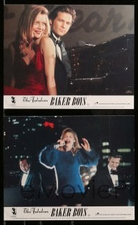 2h074 FABULOUS BAKER BOYS 8 color English FOH LCs '89 Jeff & Beau Bridges, sexy Michelle Pfeiffer!