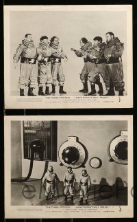 2h443 HAVE ROCKET WILL TRAVEL 8 English FOH LCs '59 great images of The Three Stooges in space!