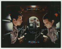 2j0999 2001: A SPACE ODYSSEY signed color 11x14 REPRO still '68 by BOTH Gary Lockwood & Keir Dullea!