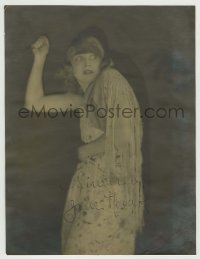 2j0074 JANE NOVAK signed English 9.5x12.5 still '20s by her AND hand signed by photographer Sasha!