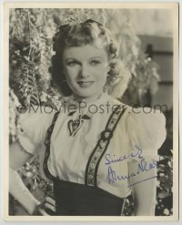 2j0433 ANNA NEAGLE signed deluxe 8x10 still '30s pretty smiling close up with hand on her hip!