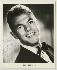 2j0981 BOB NEWKIRK signed 8x10 publicity still '50s great portrait of the singer wearing tuxedo!