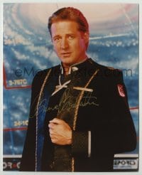 2j1059 BRUCE BOXLEITNER signed color 8x10 REPRO still '00s great close up in uniform from Babylon 5!