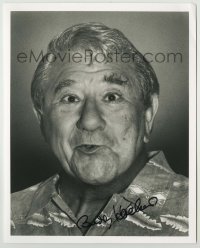 2j1061 BUDDY HACKETT signed 8x10 REPRO still '90s great older close portrait making a funny face!