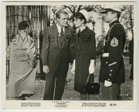 2j0464 CARY GRANT signed 8.25x10 still '63 great close up with beautiful Audrey Hepburn in Charade!