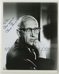 2j1068 CHARLES LANE signed 8x10 REPRO still '80s great head & shoulders portrait deep in thought!