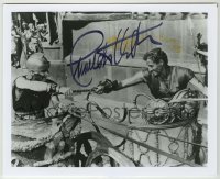 2j1070 CHARLTON HESTON signed 8x10 REPRO still '80s in the classic chariot race from Ben-Hur!