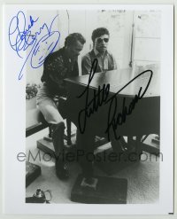 2j1078 CHUCK BERRY/LITTLE RICHARD signed 8x10 REPRO still '80s the legendary musicians at piano!