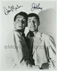 2j1094 DEAN MARTIN/JERRY LEWIS signed 8x10 REPRO still '80s wacky portrait from Scared Stiff!
