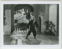2j1119 DOUGLAS FAIRBANKS JR signed 8x10 REPRO still '89 in a great scene from Sinbad the Sailor!