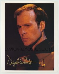 2j1007 DWIGHT SCHULTZ signed color 8x10 REPRO still '90s Barclay in Star Trek: The Next Generation!