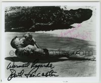 2j1135 FROM HERE TO ETERNITY signed 8x10 REPRO still '80s by BOTH Burt Lancaster AND Deborah Kerr!