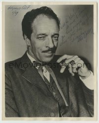 2j0528 I. STANFORD JOLLEY signed deluxe 8x10 still '57 great c/u holding cigar from Outlaw Queen!