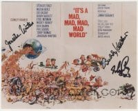 2j1163 IT'S A MAD, MAD, MAD, MAD WORLD signed color 8x10 REPRO still '80s by Winters, Hackett,Rooney
