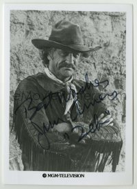 2j0538 JAMES ARNESS signed TV 5x7 still '77 as mountainman Zeb Macahan in How the West Was Won!