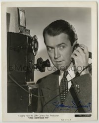 2j0541 JAMES STEWART signed 8.25x10.25 still '41 great close up on phone from Call Northside 777!