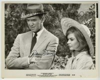 2j0543 JAMES STEWART signed 8x10 still '63 close up with Sandra Dee in Take Her She's Mine!