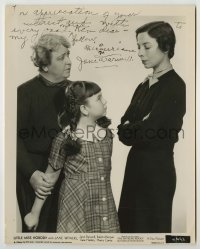 2j0545 JANE DARWELL signed 8x10 still '36 great close up with Withers & Haden in Little Miss Nobody!